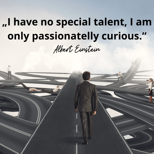 „I have no special talent, I am only passionatelly curious.“ Albert Einstein